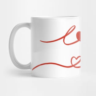 Love letter hand lettering Mug